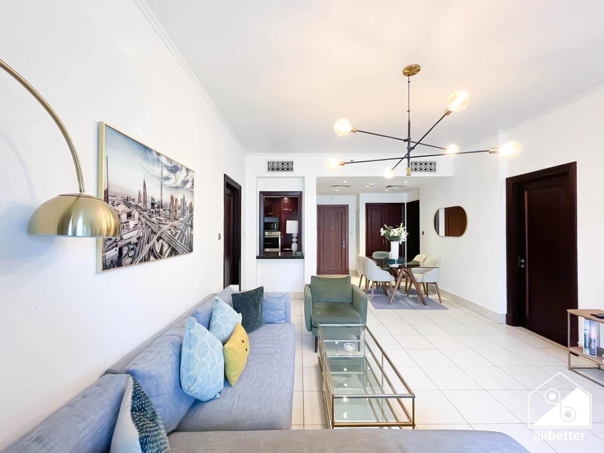 Luxury 2bedroom With Terrace & Burj Khalifa View Dubai